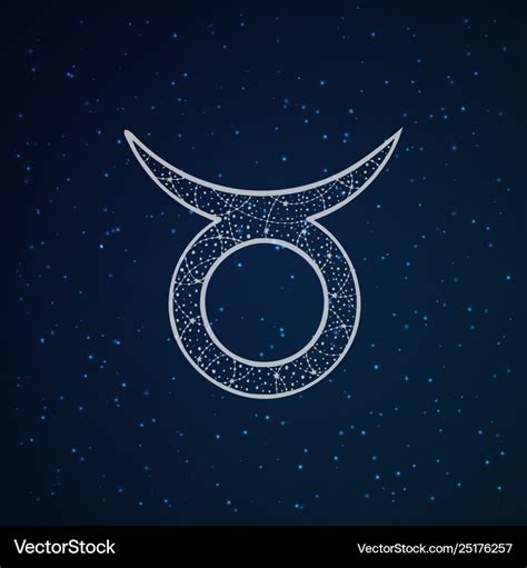 Taurus zodiac sign Royalty Free Vector Image - VectorStock