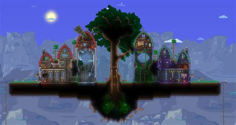 My Castle in the Sky inspired Base | Castle in the sky, Terraria house ...