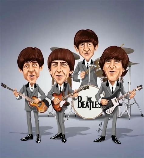 The Beatles | Beatles cartoon, Caricature, The beatles