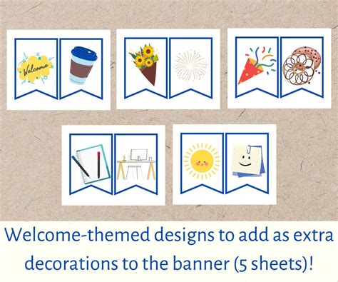 Printable Welcome Back to Work Banner Sign DIY Printable Welcome Back ...