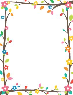 Free Spring Borders: Clip Art, Page Borders, and Vector Graphics