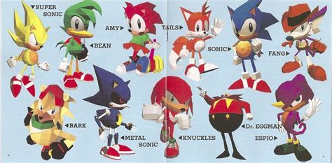 Sonic Fighters Characters