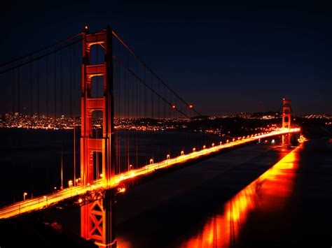 Golden Gate Bridge At Night Wallpapers - Wallpaper Cave