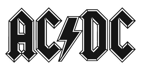 colors acdc logo | Acdc logo, Band logos, Sticker design