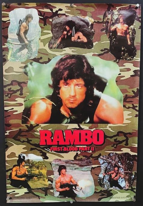 Rambo, First Blood Part 2 (1986) – Original Licensed Poster - Hollywood ...