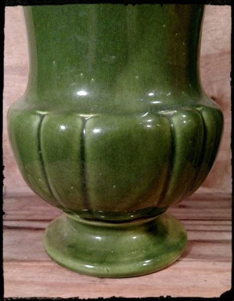 Vintage Haeger Vase Large Green no 669 / USA Pottery / Collectible Vase ...