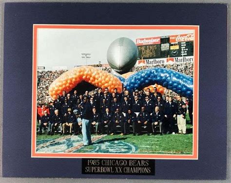 85 Chicago Bears Super Bowl Champions matte photo - Matthew Bullock ...