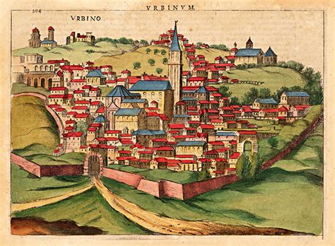 1627 Urbino Italy Antique Map — MUSEUM OUTLETS