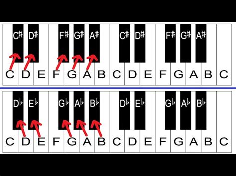 Sharps and Flats Explained - Piano Lessons For Beginners Acordes - Chordify