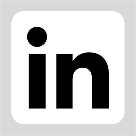 Linkedin logo white | Get-picto