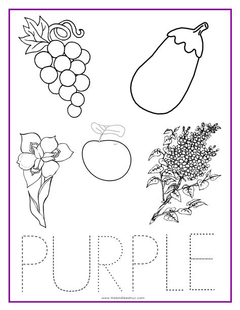 Color Purple Worksheets For Pre K 606168 | Worksheets Samples