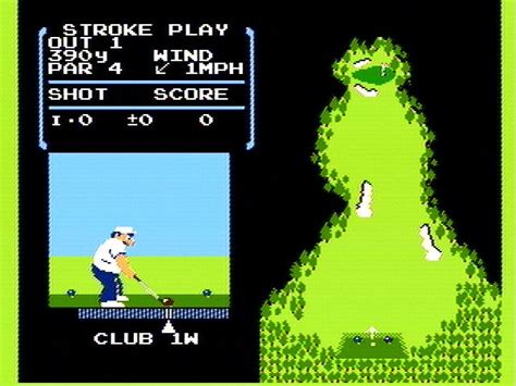 Screenshot of Golf (NES, 1984) - MobyGames