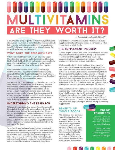 Multivitamins: Are They Worth It? - Obesity Action Coalition