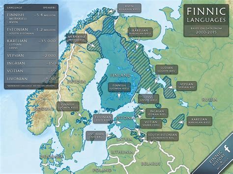 Map of the Finnic Languages by FinnicHerald | Finnish language ...