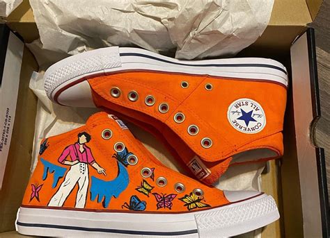 Custom Painted Converse High Tops - Etsy