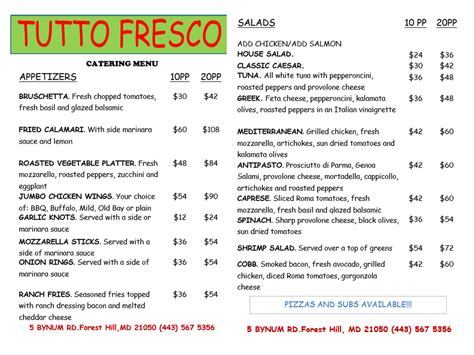 Catering - Tutto Fresco