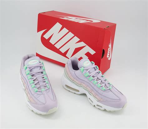 Nike Air Max 95 Trainers Infinite Lilac White Sea Glass Green Barely ...