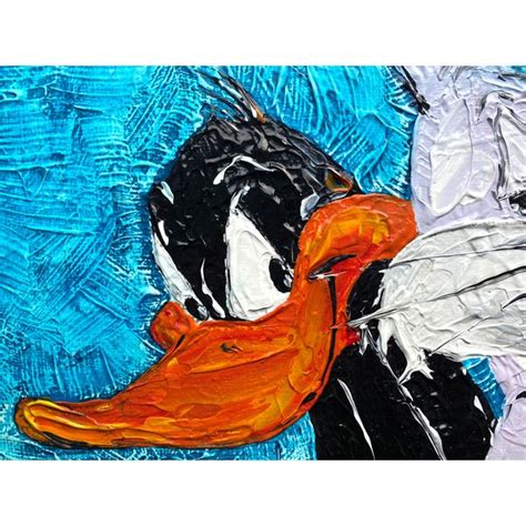 Bugs Bunny Daffy Duck Original Wall Art, Bugs Bunny Daffy Du - Inspire ...