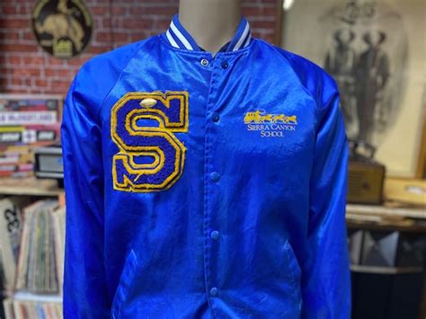 Sierra Canyon School blue satin jacket size medium ma… - Gem