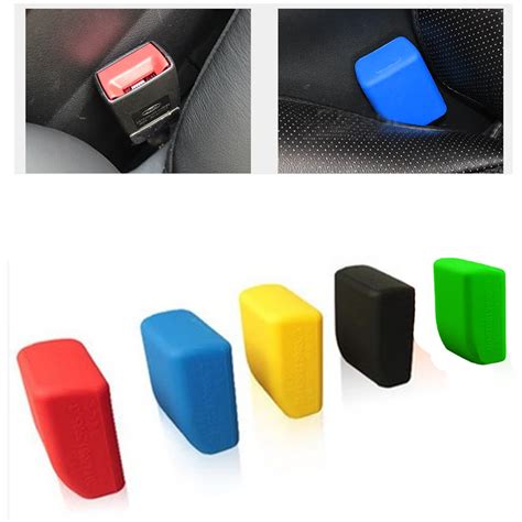 Car Styling Safety Seat Belt Buckle Protective Cover Silica Gel 5 ...