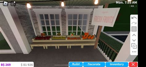 a virtual view of a store with lots of fruit