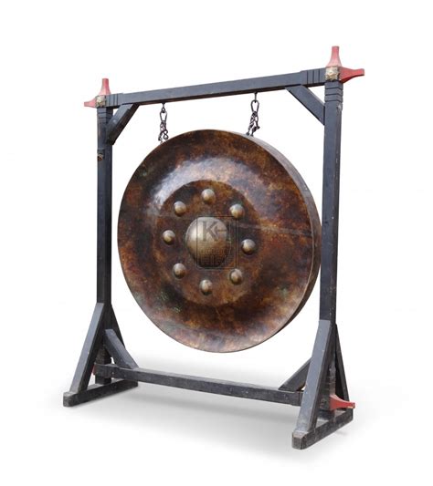 Gongs Prop Hire » Large Freestanding Gong - Keeley Hire