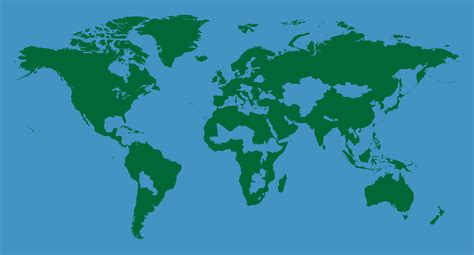 What the world would look like if all landlocked countries were giant ...