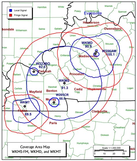 Frequencies & Coverage Area | WKMS