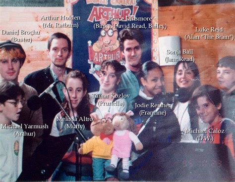 "Arthur" voice actors, October 1995.