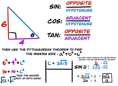 Trigonometry Trigonometric Functions Given: Tan θ = (6/4), Find: Sin θ ...