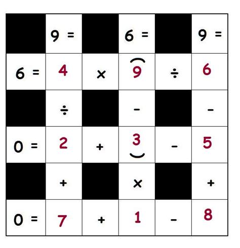 Cross-math Puzzles 3FC