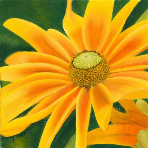 Yellow Daisy - jojoyart.com