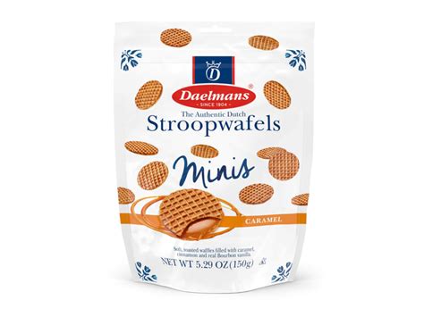 Stroopwafels with caramel, chocolate, honey and maple flavor