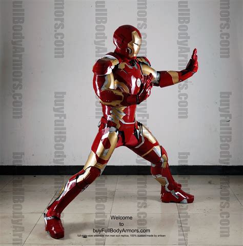 Wearable Iron Man Mark 43 (XLIII) suit costume full body side2 Master ...