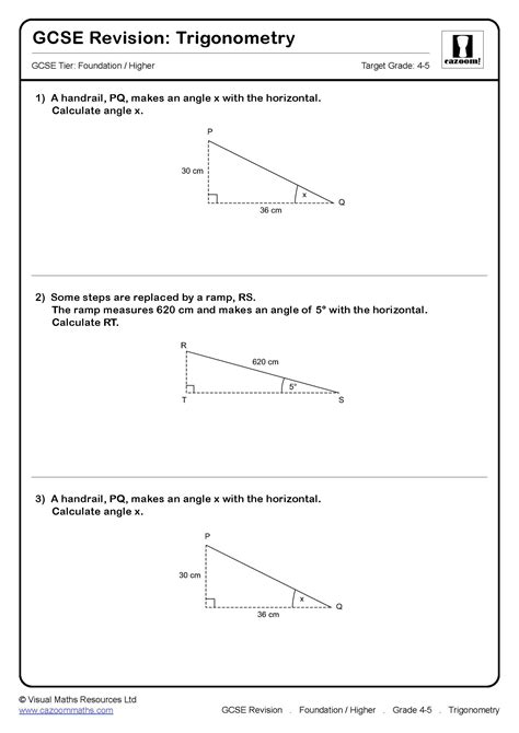 Trigonometry GCSE Questions | GCSE Revision Questions