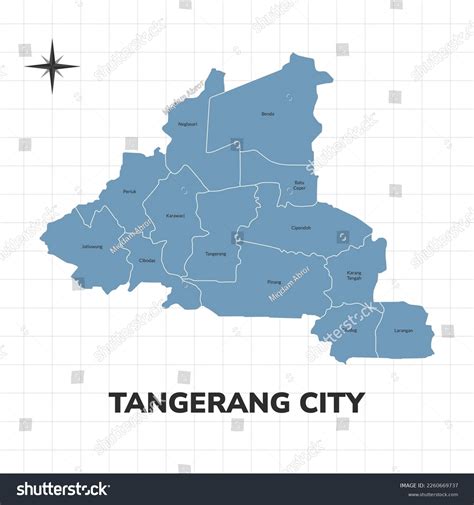 Tangerang City Map Illustration Map Cities 库存矢量图（免版税）2260669737 ...