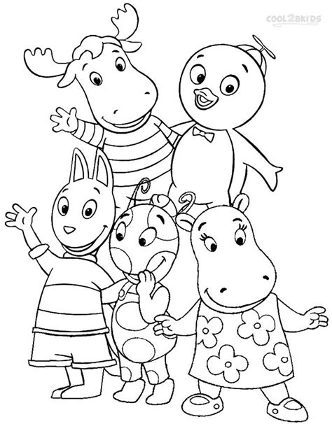 Backyardigans Characters Coloring Pages