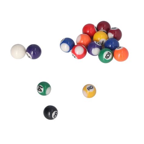 Mini Billiard Ball, Mini Pool Balls 25mm Resin Complete 16 Balls For ...