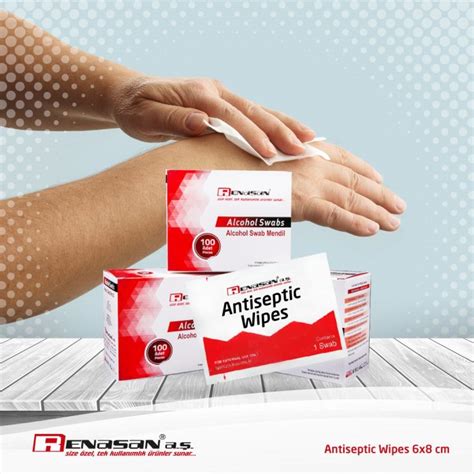 Antiseptic Wipes 6×8 – Box of 100