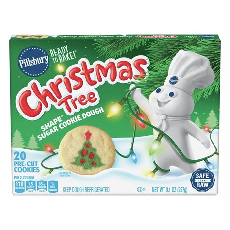 Pillsbury Ready To Bake! Christmas Tree Shape Sugar Cookies - Shop ...