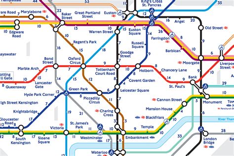 London's 'walk the Tube' map reveals the real distance between stations ...