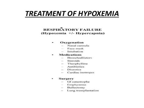 Approach to hypoxemia