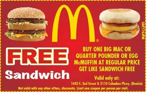 mcdonalds free food coupons - Darline Severson