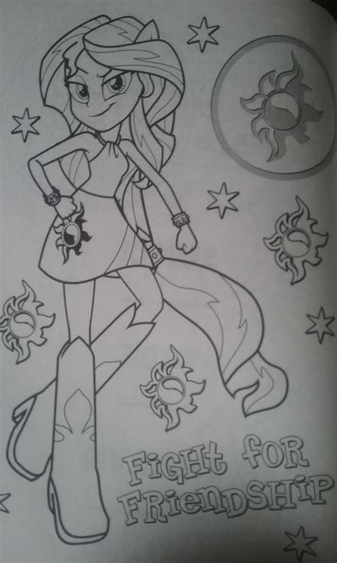 Sunset Shimmer - Free Colouring Pages