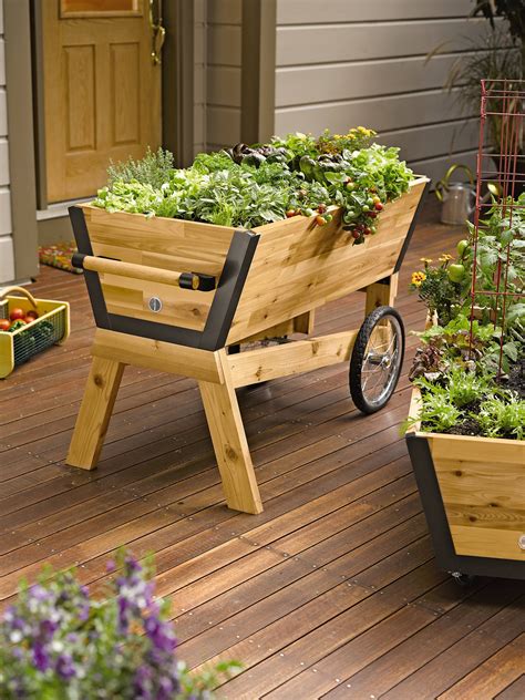 Rolling Elevated Planter Box: U-Garden Raised Planter | Gardeners.com ...