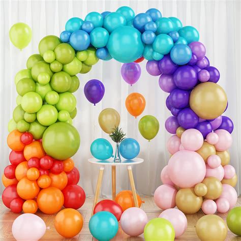 Buy Balloons Garland Arch Kit, 87PCS Rainbow Balloon Garland Balloon ...