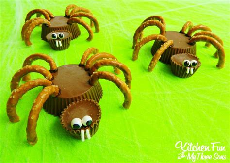 Halloween Reese's Spider Cups - Kitchen Fun With My 3 Sons