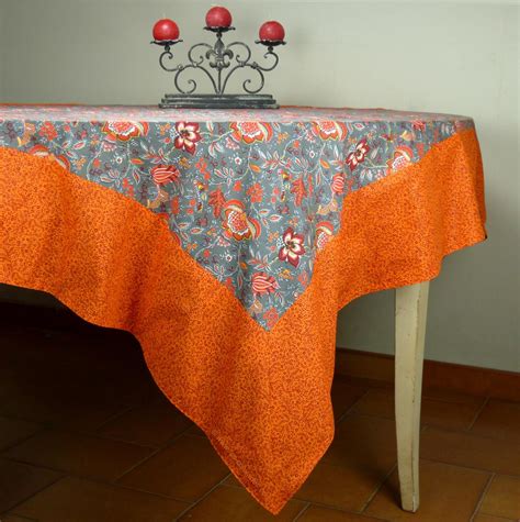 Nappe Rectangulaire Provençale anthracite colombes | les colorades