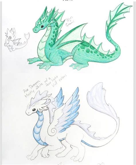 Element dragon drawing ideas Mythical Creatures Drawings, Creature ...