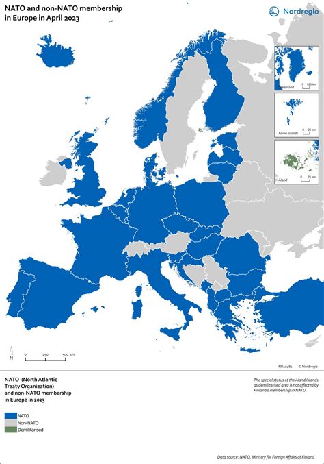 North Atlantic Countries Map